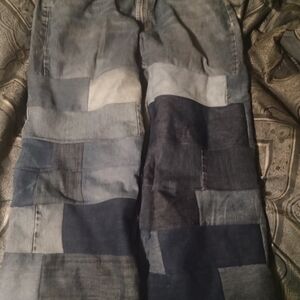 Lucky Brand Men's Patchwork Jeans - Blue and Gray